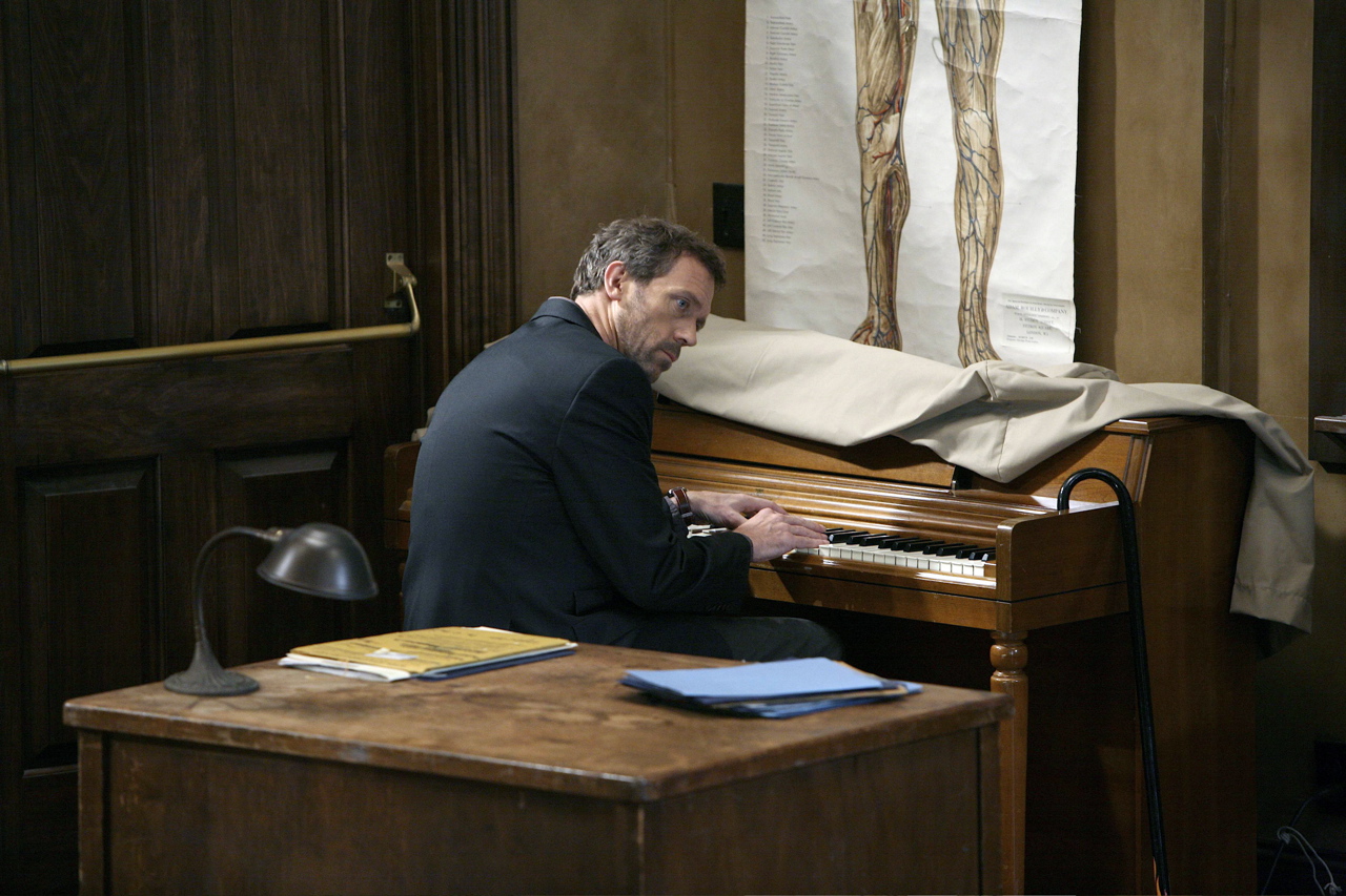 HOUSE -- "Games" Episode 4009 -- Pictured: Hugh Laurie as Dr. Greg House -- NBC Photo: Adam Taylor
